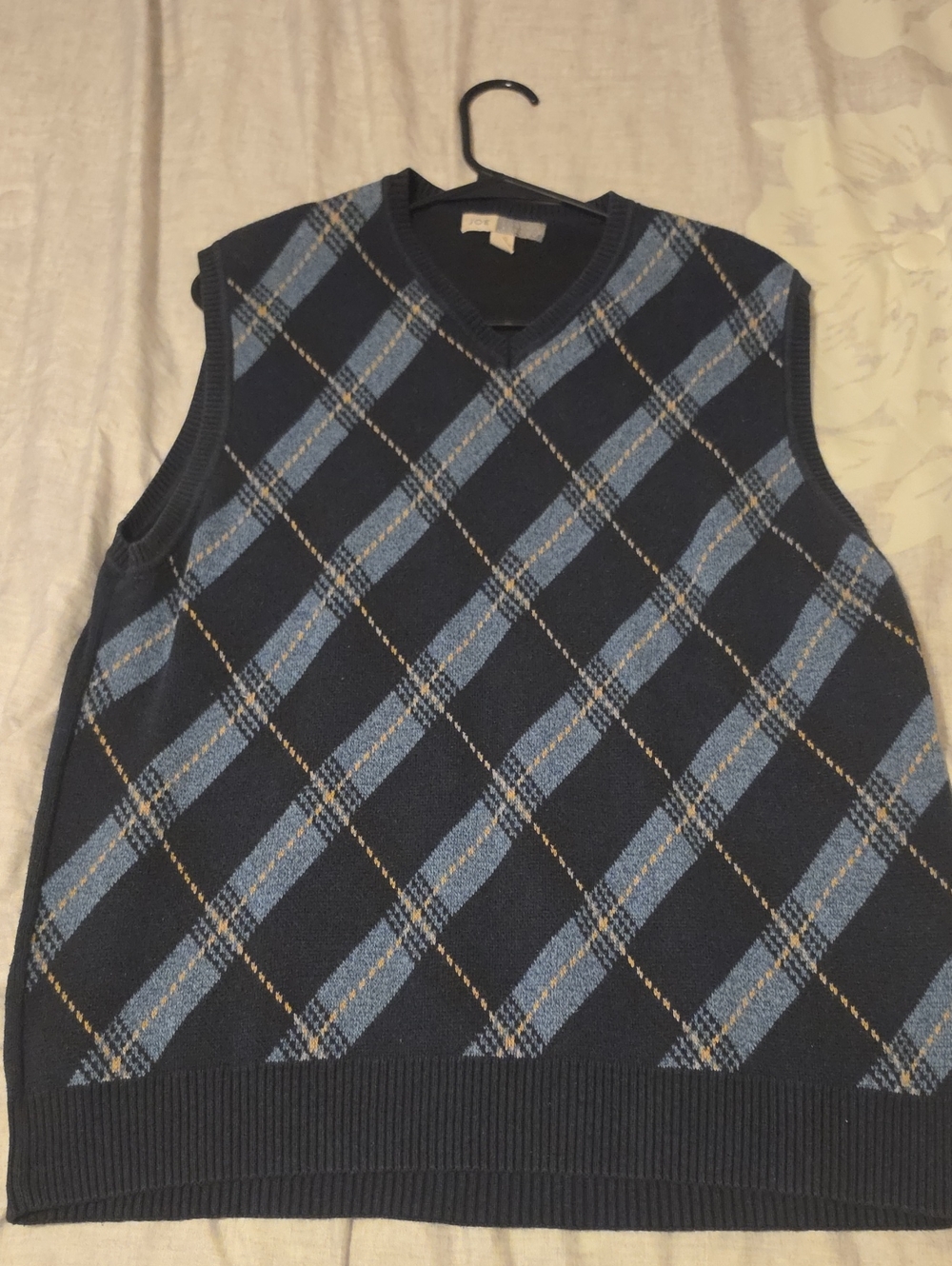 Navy & Light Blue Argyle Sweater Vest